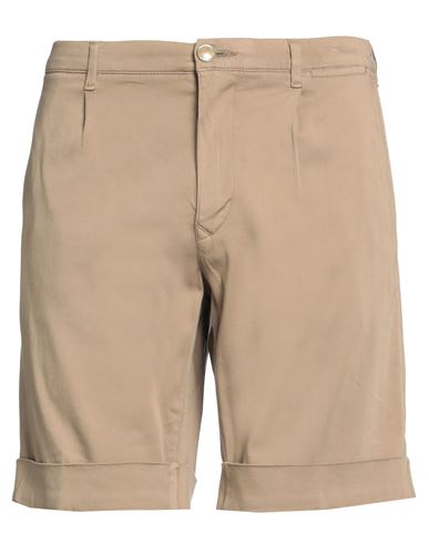 Shop Jacob Cohёn Man Shorts & Bermuda Shorts Camel Size 34 Cotton, Viscose, Elastane In Beige