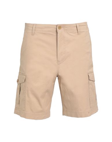 Selected Homme Man Shorts & Bermuda Shorts Sand Size S Organic Cotton, Cotton, Elastane In Beige