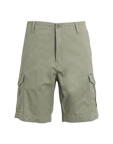 Selected Homme Man Shorts & Bermuda Shorts Military Green Size S Organic Cotton, Cotton, Elastane