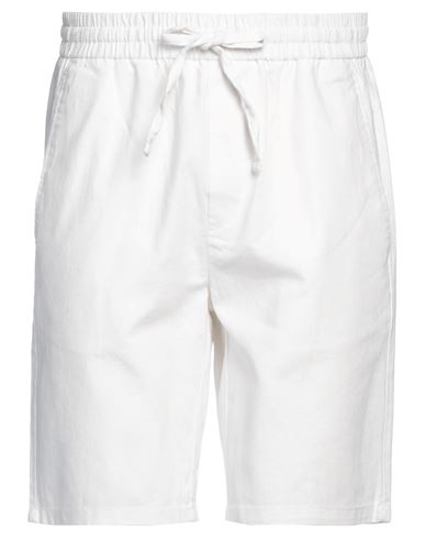 Only & Sons Man Shorts & Bermuda Shorts White Size Xs Cotton, Linen