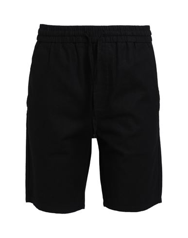 Only & Sons Man Shorts & Bermuda Shorts Black Size Xs Cotton, Linen