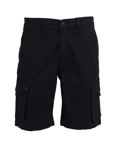 Only & Sons Man Shorts & Bermuda Shorts Black Size Xl Cotton, Recycled Cotton, Elastane