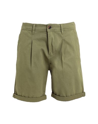Selected Homme Man Shorts & Bermuda Shorts Military Green Size S Cotton, Organic Cotton, Recycled Co