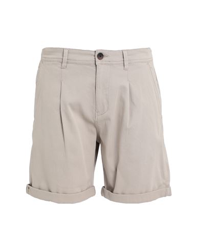 Selected Homme Man Shorts & Bermuda Shorts Khaki Size Xl Cotton, Organic Cotton, Recycled Cotton, El In Beige