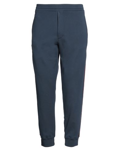 Alexander Mcqueen Man Pants Navy Blue Size M Cotton, Polyester, Elastane