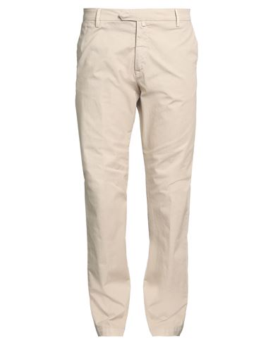 Giampaolo Man Pants Beige Size 42 Cotton, Elastane