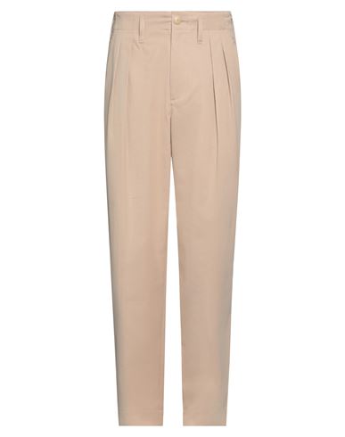 Auralee Man Pants Camel Size 4 Cotton, Wool In Beige