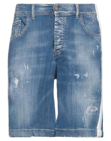Pmds Premium Mood Denim Superior Man Denim Shorts Blue Size 33 Cotton, Elastane, Polyester