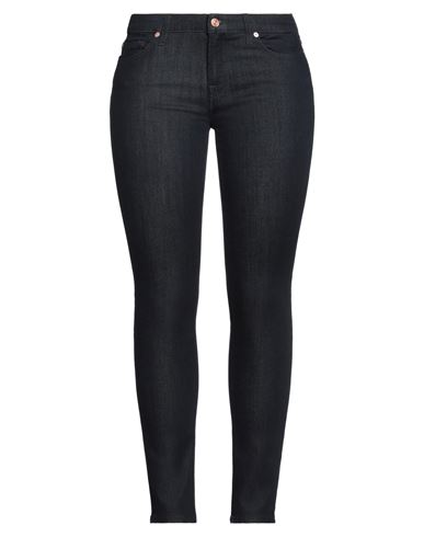 7 For All Mankind Woman Jeans Blue Size 23 Cotton, Elastane In Blue