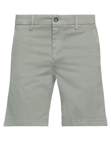 Mp Massimo Piombo Man Shorts & Bermuda Shorts Sage Green Size 36 Cotton, Elastane