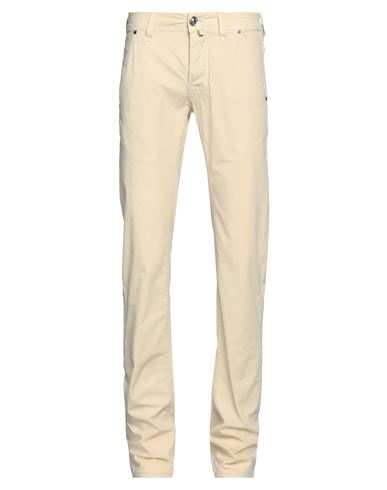 Jacob Cohёn Man Pants Light Yellow Size 28 Cotton, Elastane
