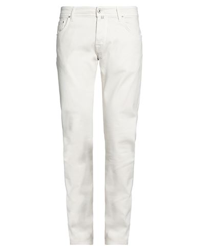 Jacob Cohёn Man Jeans Beige Size 30 Cotton, Elastane, Polyester, Soft Leather