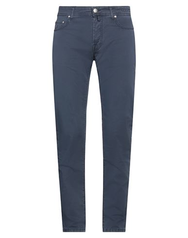 Jacob Cohёn Man Pants Navy Blue Size 33 Cotton, Elastane In Navy Blue