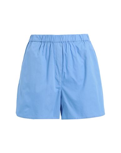 Only Woman Shorts & Bermuda Shorts Light Blue Size L Cotton
