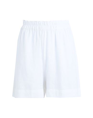 Only Woman Shorts & Bermuda Shorts White Size M Linen, Viscose