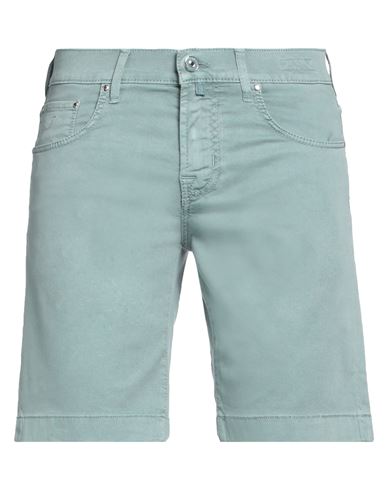Jacob Cohёn Man Shorts & Bermuda Shorts Sage Green Size 31 Cotton, Lyocell, Elastane
