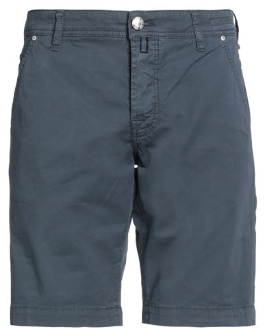 Jacob Cohёn Man Shorts & Bermuda Shorts Navy Blue Size 35 Cotton, Elastane