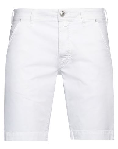 JACOB COHЁN JACOB COHЁN MAN SHORTS & BERMUDA SHORTS WHITE SIZE 32 COTTON, ELASTANE