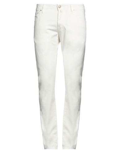 Jacob Cohёn Man Pants White Size 34 Cotton, Elastane