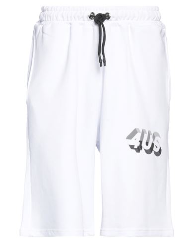 Cesare Paciotti 4us Man Shorts & Bermuda Shorts White Size S Cotton