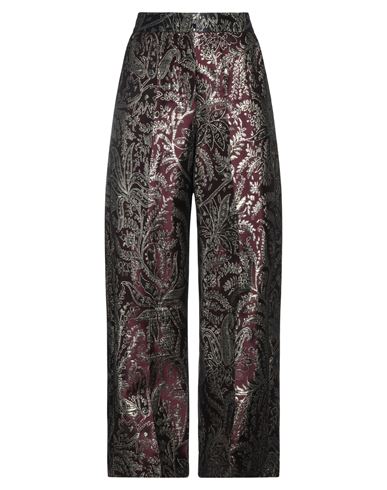 's Max Mara Woman Pants Deep Purple Size 4 Polyester, Acetate, Metallic Fiber