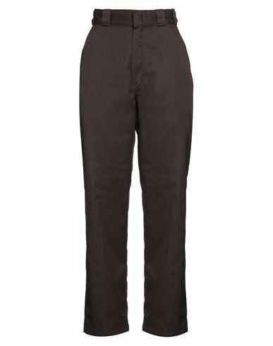 Dickies Woman Pants Dark Brown Size 29 Polyester, Cotton