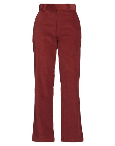 Shop Dickies Woman Pants Brick Red Size 30 Cotton, Polyester, Elastane