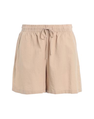 Jjxx By Jack & Jones Woman Shorts & Bermuda Shorts Sand Size Xs Cotton, Linen In Beige