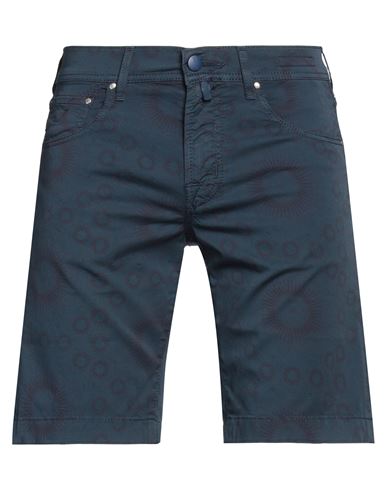 Jacob Cohёn Man Shorts & Bermuda Shorts Midnight Blue Size 31 Cotton, Elastane