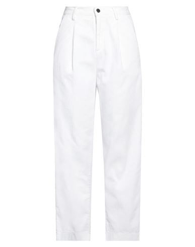 Fedeli Woman Pants White Size 8 Cotton