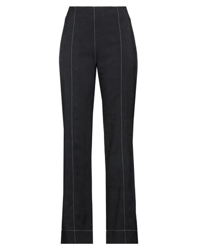 Ganni Woman Pants Black Size 8/10 Recycled Polyester, Polyester, Elastane