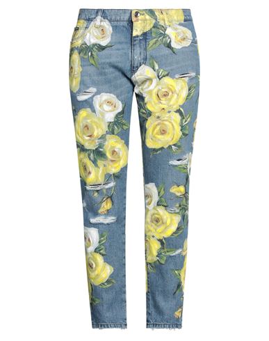 Dolce & Gabbana Woman Jeans Blue Size 14 Cotton In Blue