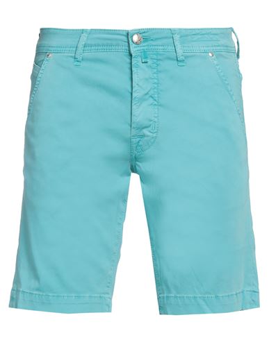 Jacob Cohёn Man Shorts & Bermuda Shorts Turquoise Size 32 Cotton, Elastane In Blue