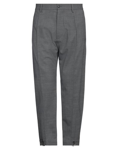 Dsquared2 Man Pants Lead Size 34 Polyester, Virgin Wool, Elastane In Grey