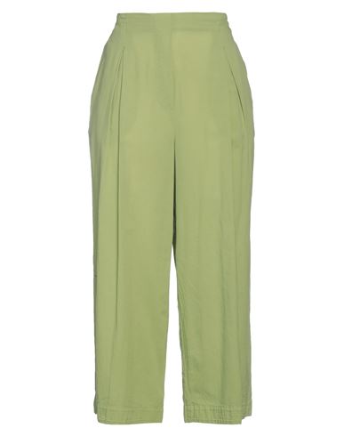 Alessia Santi Woman Pants Light Green Size 10 Cotton