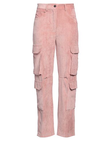 Vicolo Woman Pants Salmon Pink Size M Polyester, Polyamide, Elastane