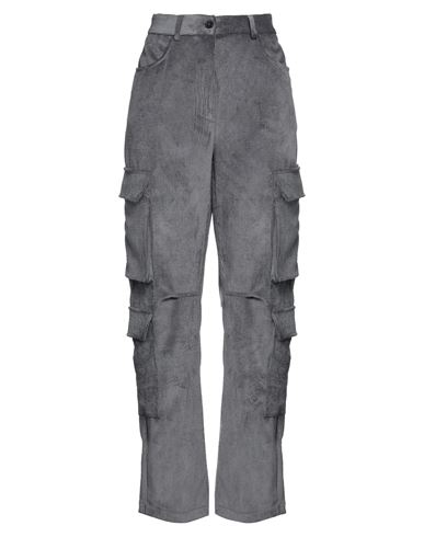 Vicolo Woman Pants Grey Size M Polyester, Polyamide, Elastane