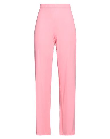 1-one Woman Pants Pink Size 6 Viscose, Elastane In Pink