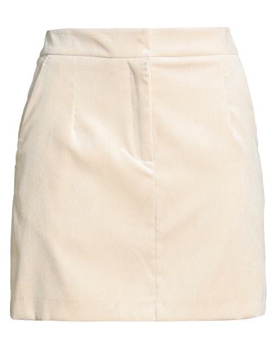 Vicolo Woman Mini Skirt Beige Size M Polyester, Nylon, Elastane In Neutral