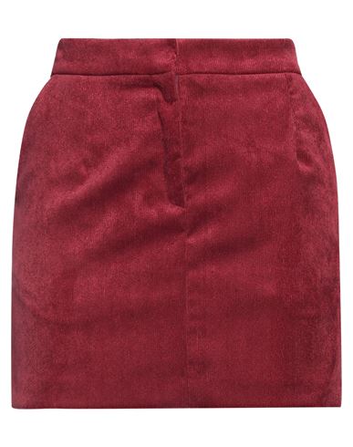 Vicolo Woman Mini Skirt Burgundy Size Xs Polyester, Nylon, Elastane In Red