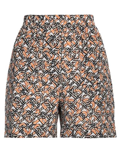 Burberry Woman Shorts & Bermuda Shorts Beige Size 4 Silk