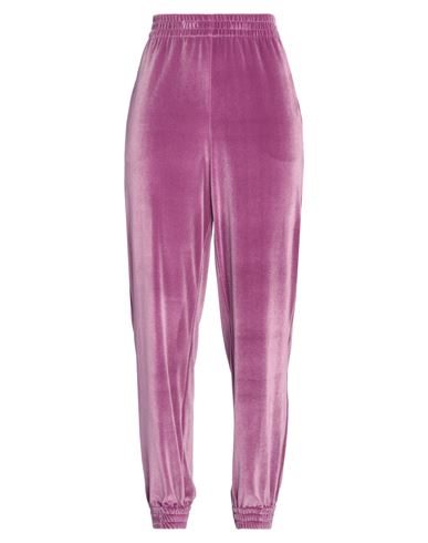 Liviana Conti Woman Pants Mauve Size 6 Polyester, Elastane In Purple