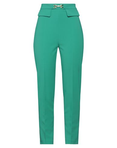 Elisabetta Franchi Woman Pants Emerald Green Size 4 Polyacrylic, Elastane