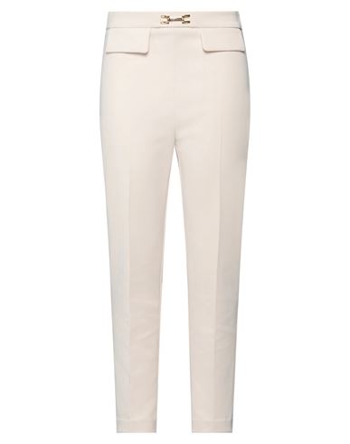 Elisabetta Franchi Woman Pants Blush Size 4 Polyester, Elastane, Metal In White