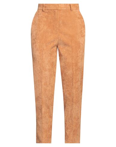 Vicolo Woman Pants Camel Size M Polyester, Nylon, Elastane In Beige