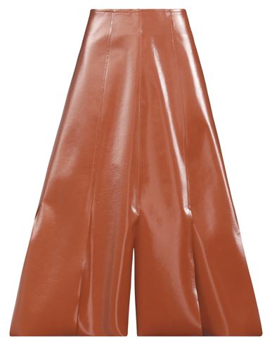 Alysi Woman Midi Skirt Tan Size 0 Wool, Polyamide In Brown