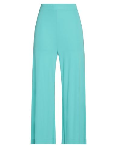 Clips More Woman Pants Turquoise Size S Viscose, Polyester In Blue