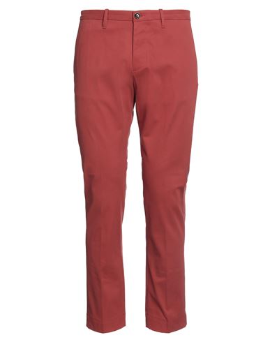 Nine:inthe:morning Nine In The Morning Man Pants Rust Size 36 Cotton, Elastane In Red