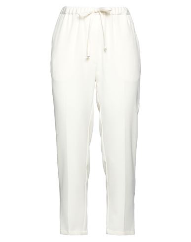Nora Barth Woman Pants Cream Size 6 Viscose, Polyester In White