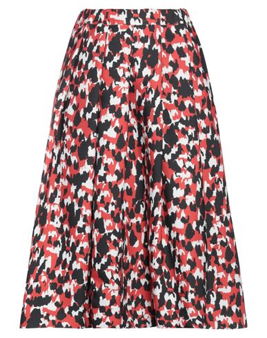 Comme Des Garçons Woman Midi Skirt Red Size S Polyester